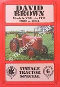 David Brown Models VAK. to 770, 1939 - 1964 by CONDIE, Allan T.